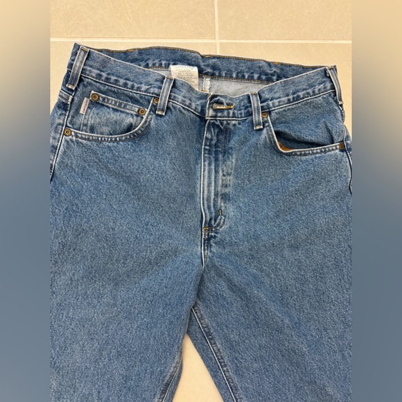 Carhartt Men's Traditional Fit Denim Jeans 34x32 - Picture 8 of 9